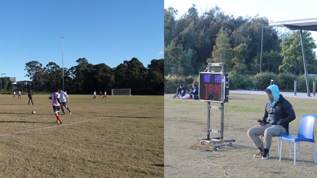 SCORE4-LEDX Digital Soccer Scoreboard using Dot Matrix Display