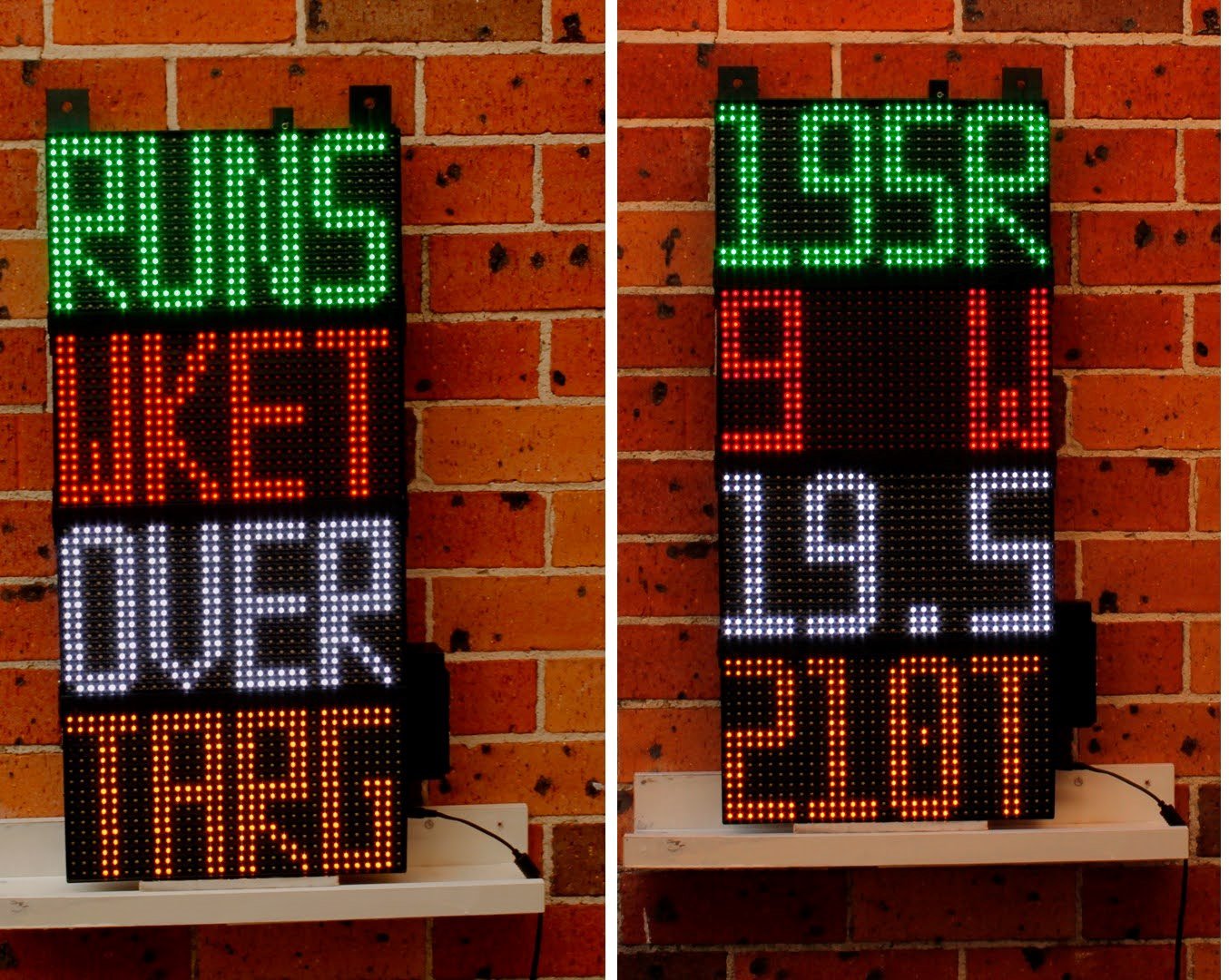 4. 64 × 32 Cricket Scoreboard — 640 × 320 mm