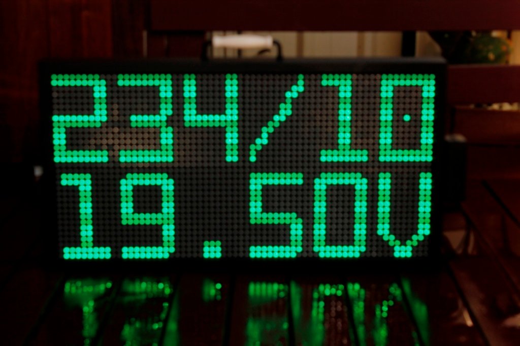 6. 64 × 32 Cricket Scoreboard — 640 × 320 mm