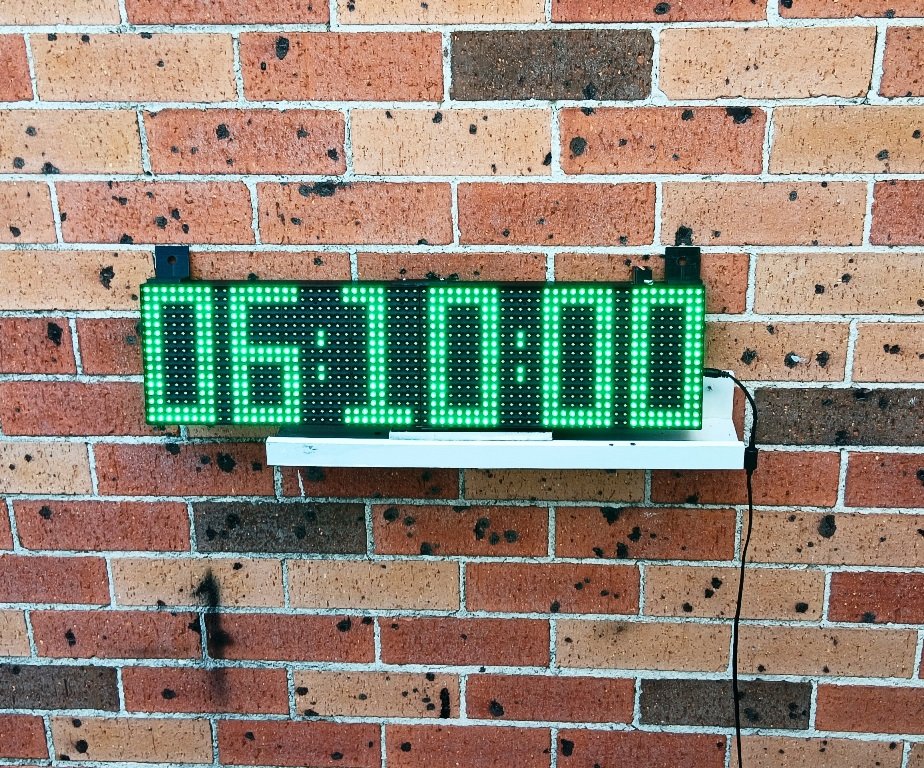 24-Hour Digital Timer — 640 × 160 mm